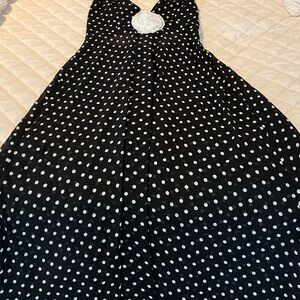 Cupshe Black and White Polka Dot Dress